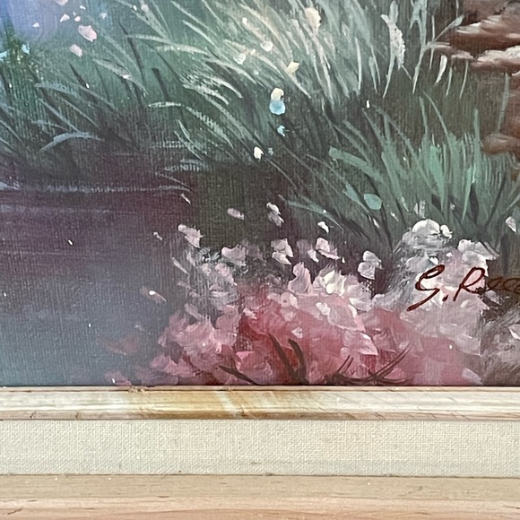 Victorian Pastel Oil Painting - Picture 5 of 8